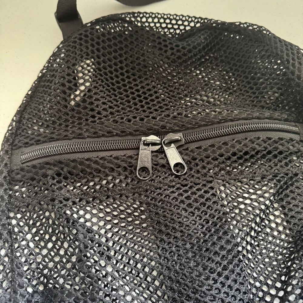 Black Mesh Backpack
